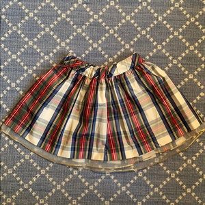 JCrew Crewcuts Plaid holiday skirt